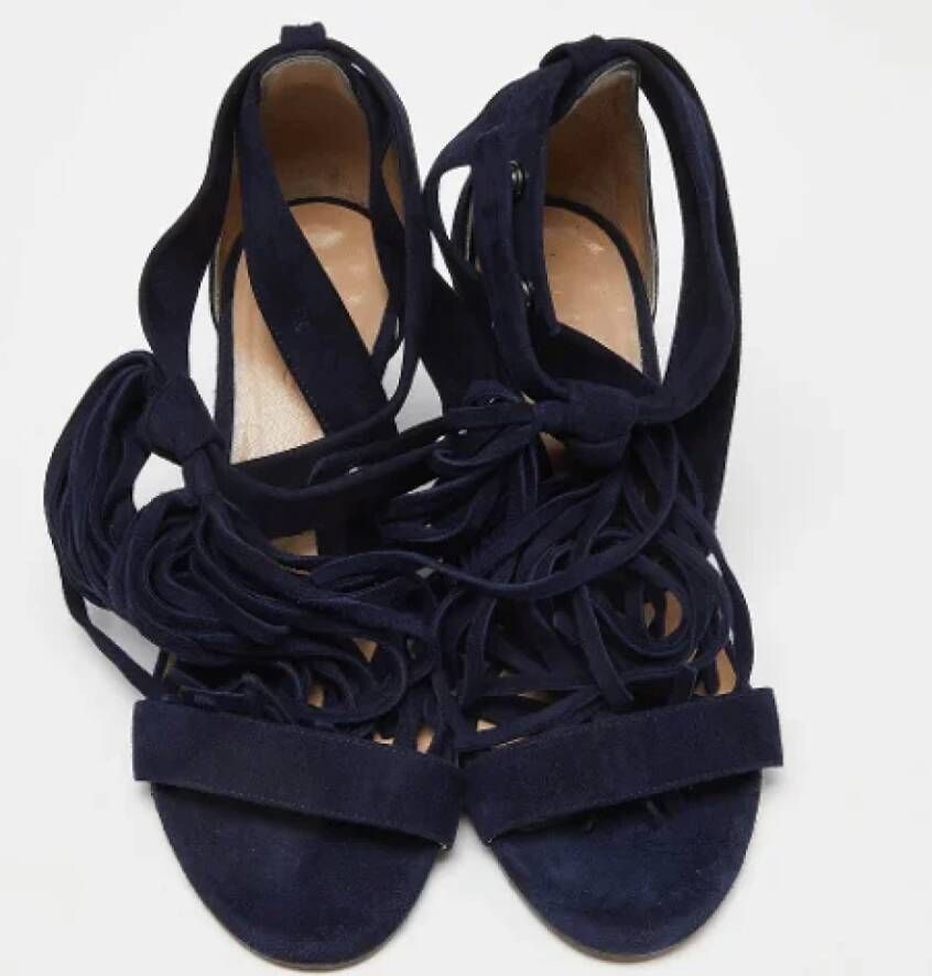 Chloé Pre-owned Suede sandals Blue Dames