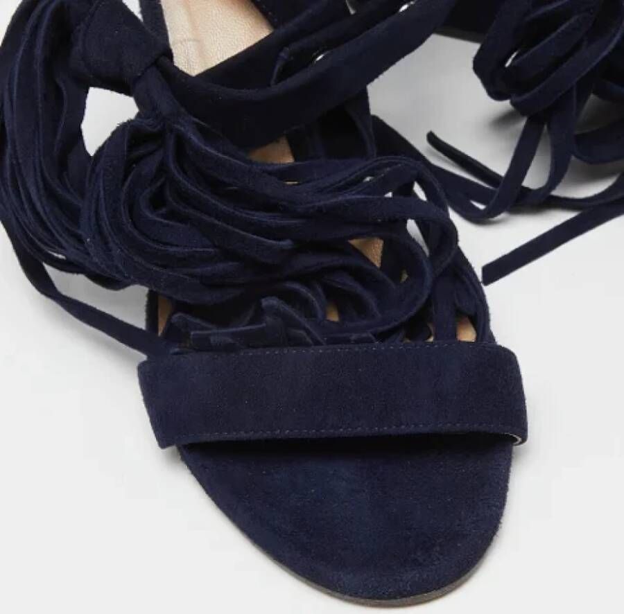 Chloé Pre-owned Suede sandals Blue Dames