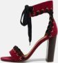 Chloé Pre-owned Suede sandals Purple Dames - Thumbnail 2