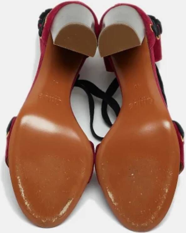 Chloé Pre-owned Suede sandals Purple Dames