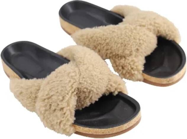 Chloé Pre-owned Wool sandals Beige Dames