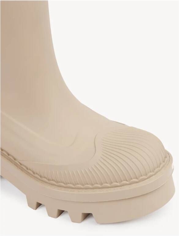 Chloé Stijlvolle Beige Regenlaarzen Beige Dames