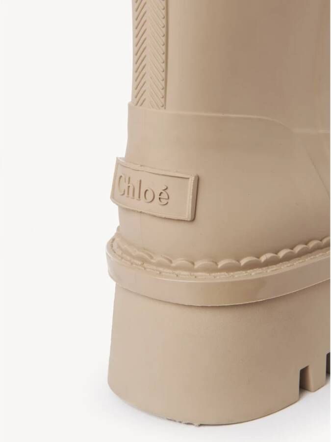 Chloé Stijlvolle Beige Regenlaarzen Beige Dames