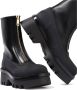 Chloé Leren Zip-Up Laarzen met Rubberen Paneel Black Dames - Thumbnail 15