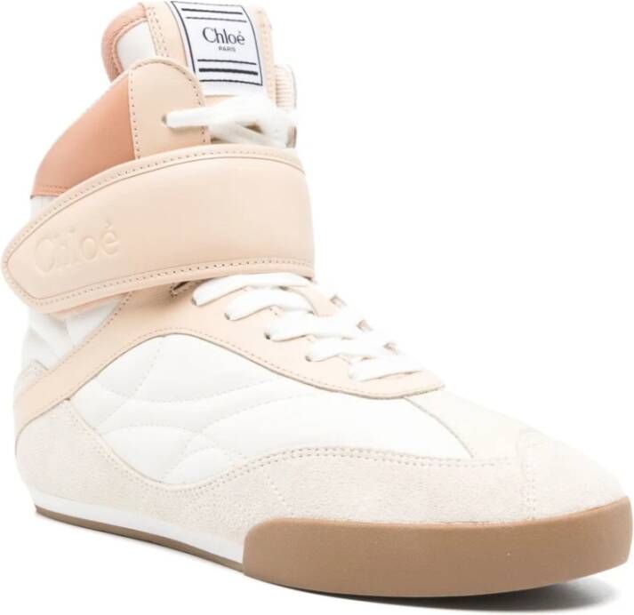 Chloé Roze Leren Kick Sneakers