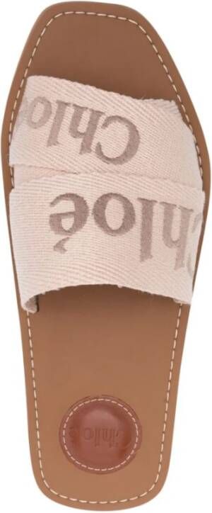 Chloé Sandalen met geborduurd logo