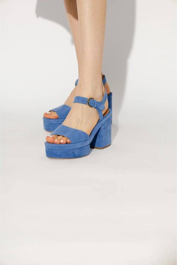 Chloé Sandalen met hoge hakken Blauw Dames