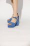 Chloé Blauwe Leren Sandalen met Verstelbare Enkelgesp Blue Dames - Thumbnail 2