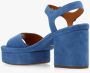 Chloé Blauwe Leren Sandalen met Verstelbare Enkelgesp Blue Dames - Thumbnail 5
