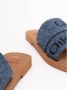 Chloé Slippers Flat Woody Sandals in blauw - Thumbnail 10