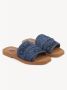 Chloé Slippers Flat Woody Sandals in blauw - Thumbnail 4