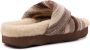 Chloé Multicolor Bruin Golvende Lijn Slides Sandalen Bruin Dames - Thumbnail 4