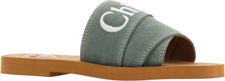 Chloé Sliders Green Heren