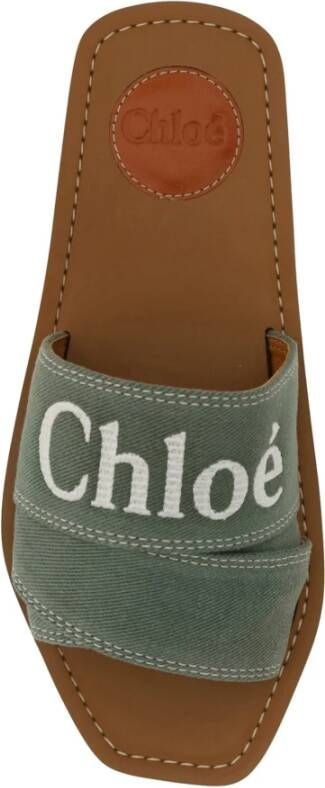 Chloé Sliders Green Heren