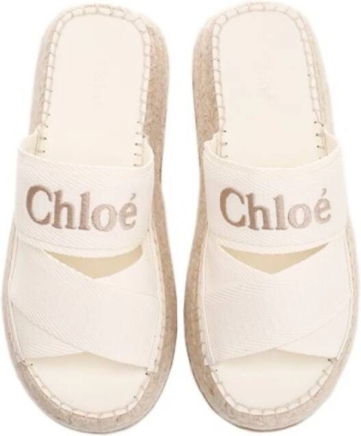 Chloé Sliders White Dames