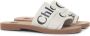Chloé Witte Logo Canvas Sandalen Vrouw White Dames - Thumbnail 3