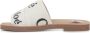 Chloé Witte Logo Canvas Sandalen Vrouw White Dames - Thumbnail 5