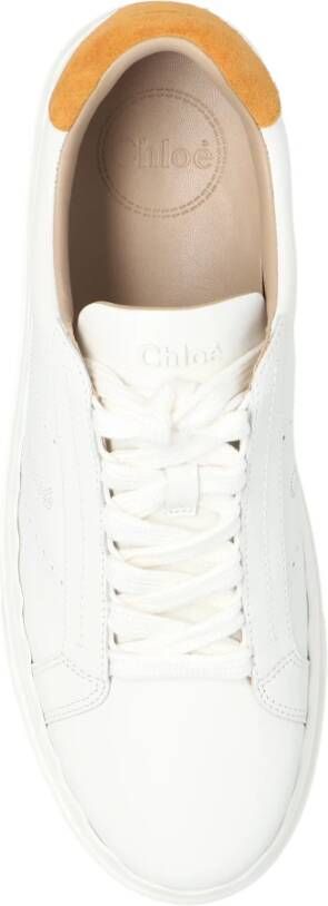 Chloé Sneakers met logo Wit Dames