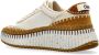 Chloé Met de hand gestikte leren sneakers Beige Dames - Thumbnail 14