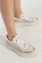 Chloé Stijlvolle Veterschoenen met Leren Inzetstukken White Dames - Thumbnail 2