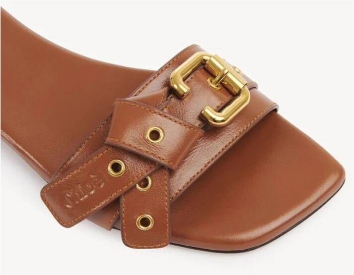 Chloé Stijlvolle Muiltjes Brown Dames