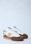 Chloé Gestikte Leren Sneakers Wit Bruin Multicolor Dames - Thumbnail 5