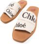 Chloé Witte Logo Canvas Sandalen Vrouw White Dames - Thumbnail 7