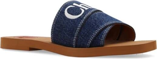 Chloé Woody slides Blauw Dames