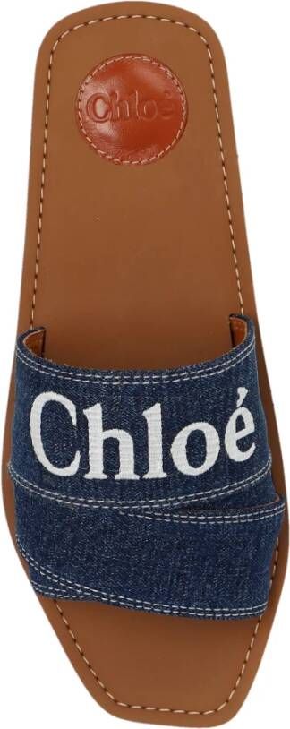 Chloé Woody slides Blauw Dames