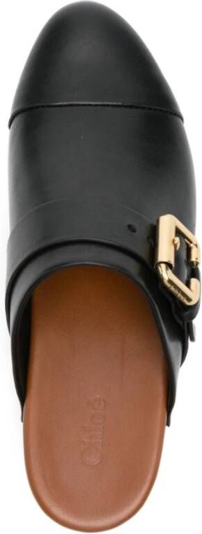 Chloé Zwarte Instap Sandalen met Blokhak