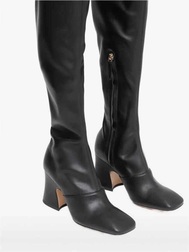 Chloé Zwarte Lakleren Laarzen