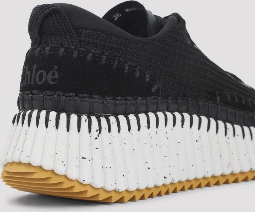 Chloé Zwarte Nama Sneakers in Mesh