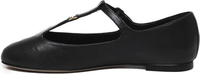 Chloé Zwarte platte Mary-Jane ballerina schoenen Black Dames