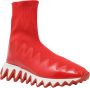 Christian Louboutin Witte Sharkysock Sneakers Rood Dames - Thumbnail 2