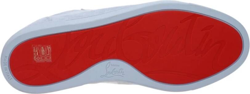 Christian Louboutin Blauwe Leren Instaploafer