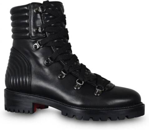 Christian Louboutin Zwarte Leren Mad Boot Verfijnde Stijl Zwart Dames