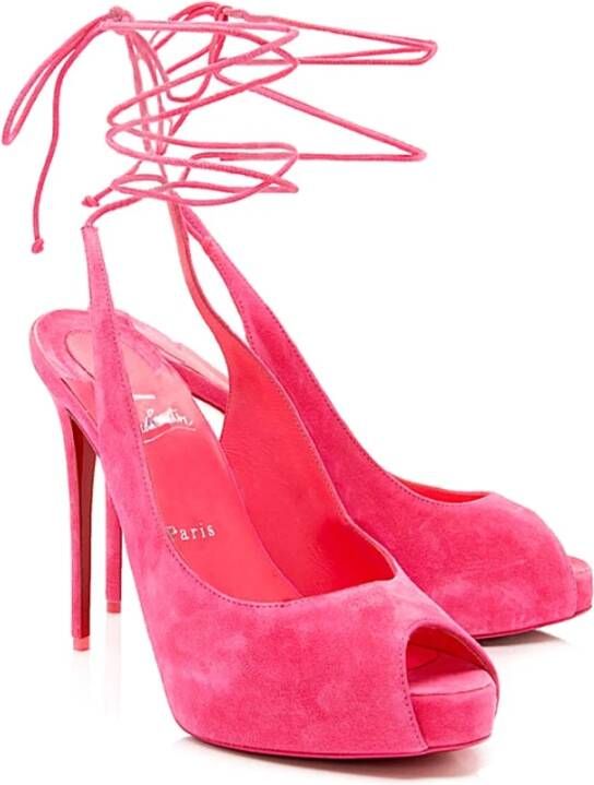 Christian Louboutin High Heel Sandals Pink Dames