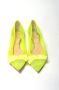 Christian Louboutin Fluro Gele Platte Puntige Schoen Yellow Dames - Thumbnail 2