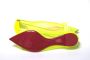 Christian Louboutin Fluro Gele Platte Puntige Schoen Yellow Dames - Thumbnail 6