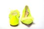 Christian Louboutin Fluro Gele Platte Puntige Schoen Yellow Dames - Thumbnail 7