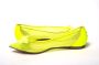 Christian Louboutin Fluro Gele Platte Puntige Schoen Yellow Dames - Thumbnail 8