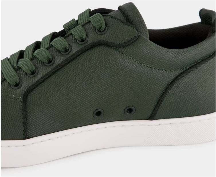 Christian Louboutin Groene Leren Sneakers Modern Ontwerp