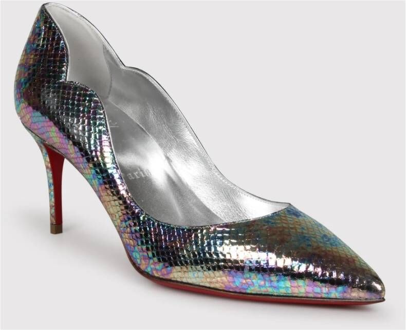Christian Louboutin Metallic Leren Hot Chick Pumps Multicolor Dames