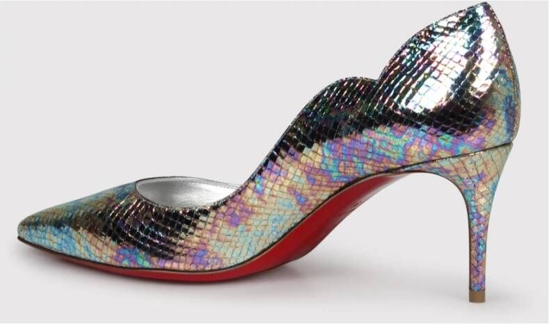 Christian Louboutin Metallic Leren Hot Chick Pumps Multicolor Dames