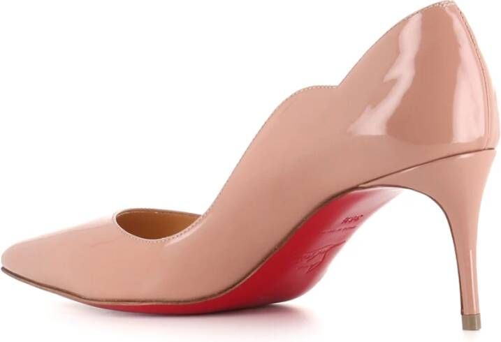 Christian Louboutin Nude Lakleren Hakken Pink Dames