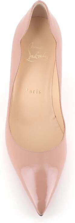 Christian Louboutin Nude Lakleren Hakken Pink Dames