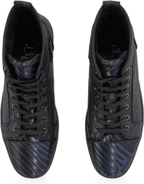 Christian Louboutin Ocean High Top Jacquard Sneakers