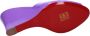 Christian Louboutin Paarse Leren Sleehakken - Thumbnail 2