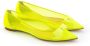Christian Louboutin Zonneschijn Geel Mesh Platte Elegantie Yellow Dames - Thumbnail 11