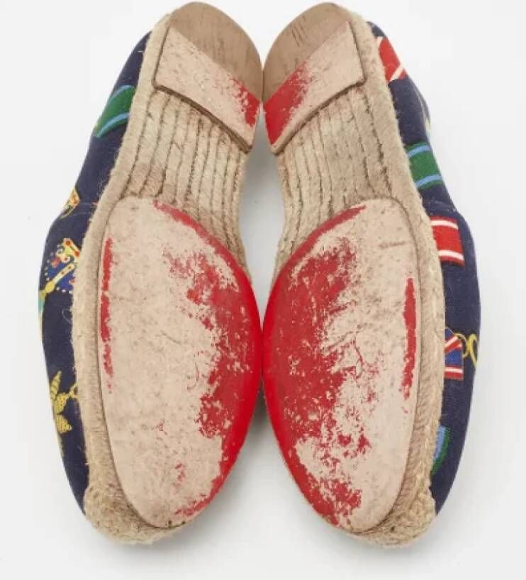 Christian Louboutin Pre-owned Canvas flats Multicolor Dames